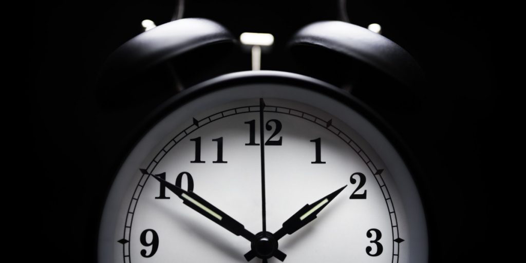 reloj hora de dormir